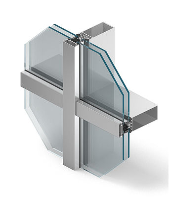 Aluminium profiles for aluminium glass curtain wall