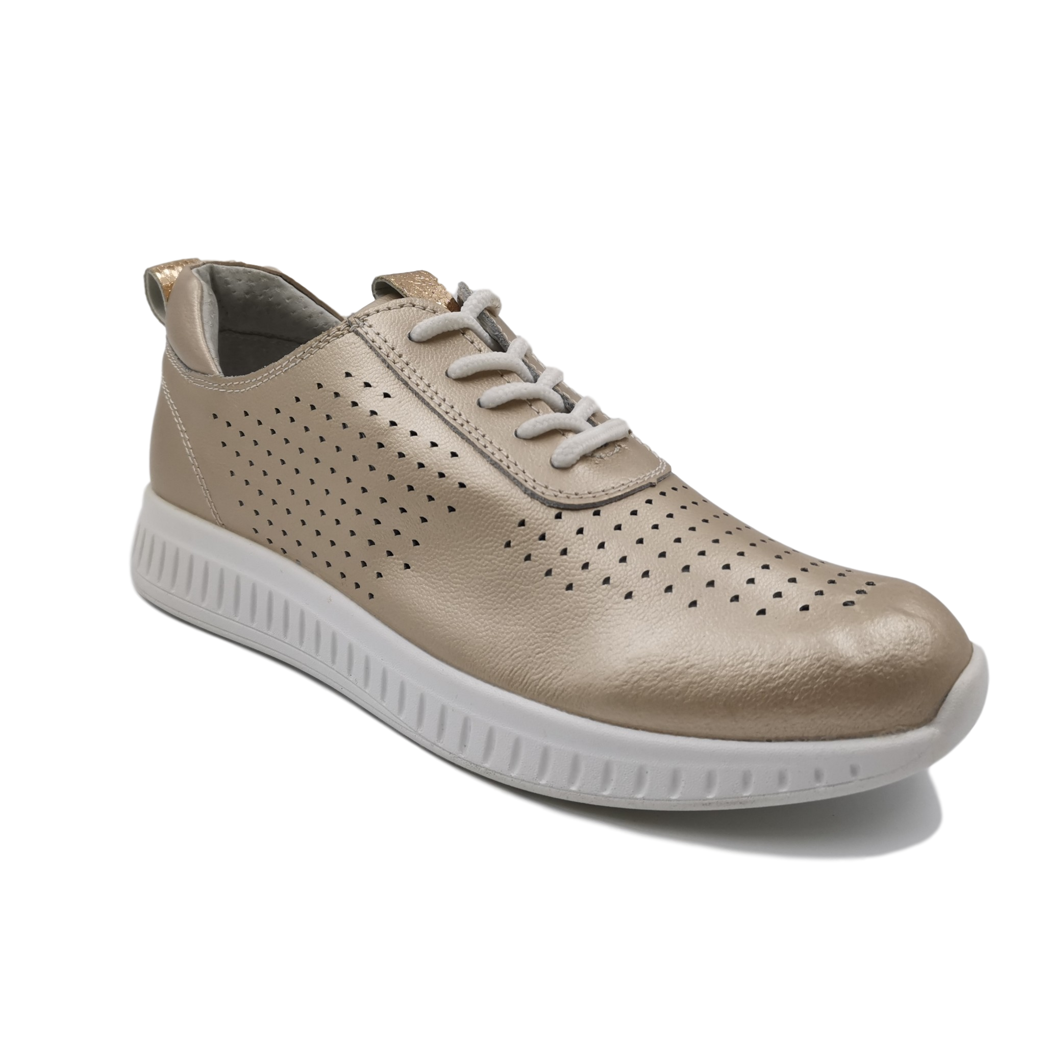 new hot leather ladies fasihon casual sneaker