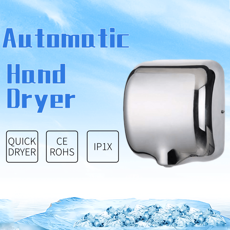 Automatic stainless steel hand dryer