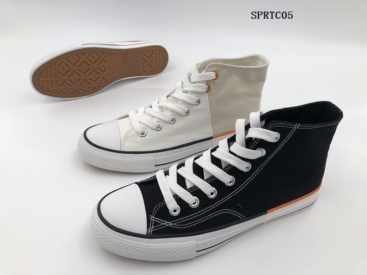 Men shoes with rubber vulcanized outsole