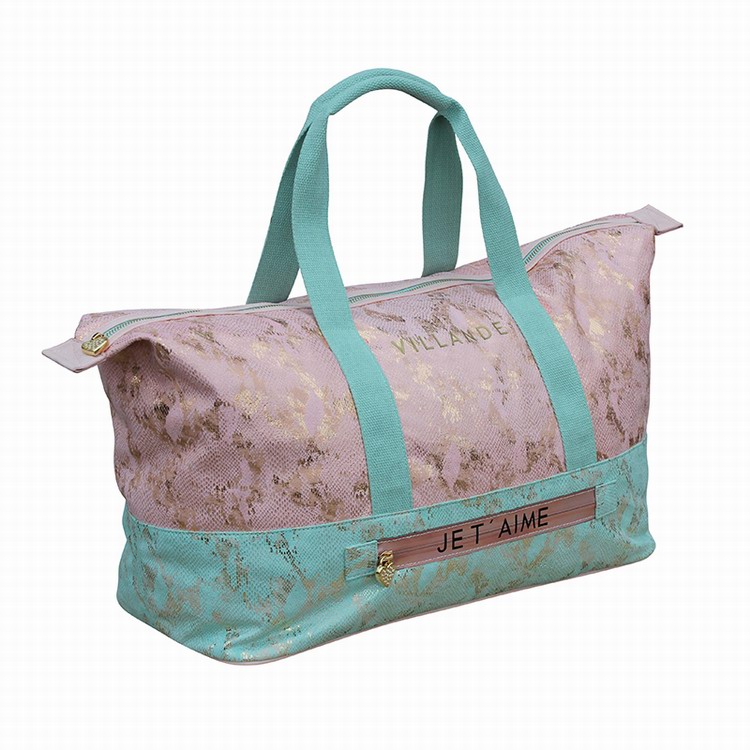 Pink Customized color girls traveling bag