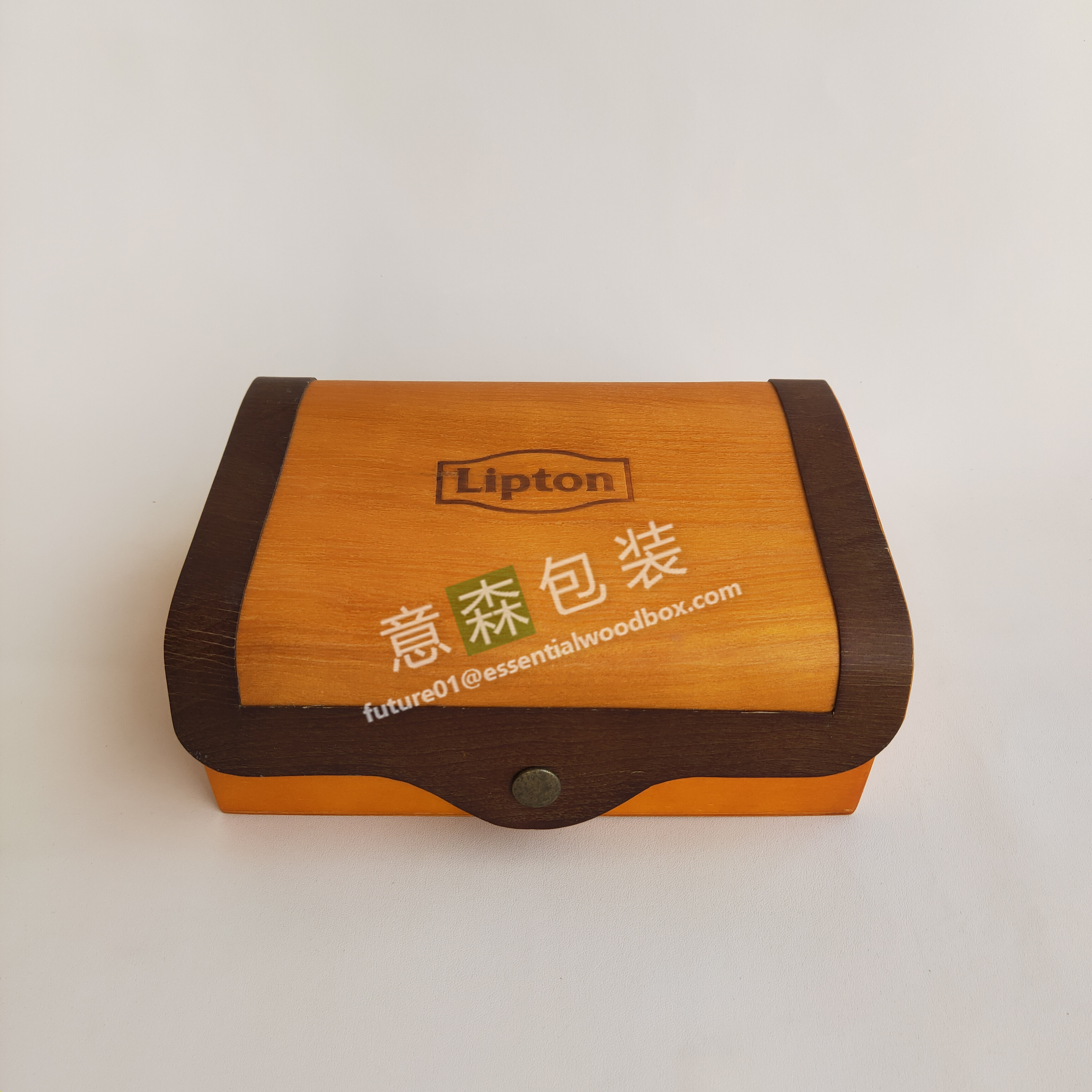 Wood tea box