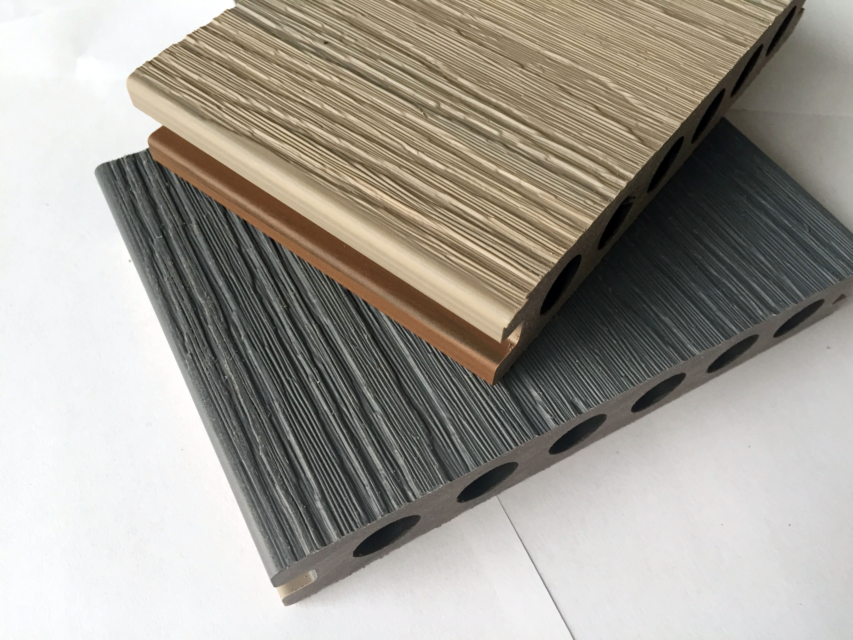 Two-color double-sided floor second generation co-extrusion decoration outdoor floor waterproof environmental recyclable high quality life 140*23mm