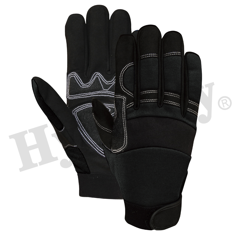 Mechanics gloves, synthetic leather glove, work glove