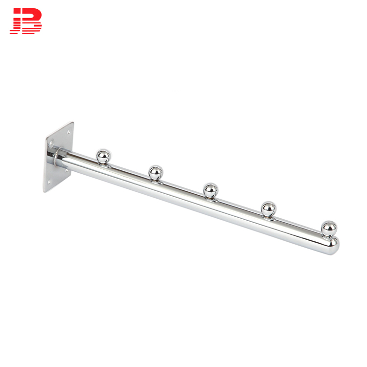 Wall-mounted 19mm tube straight hook