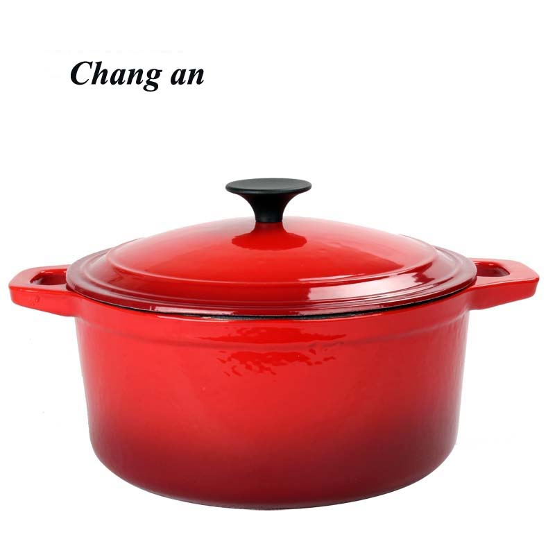 Cast iron enamel dutch oven