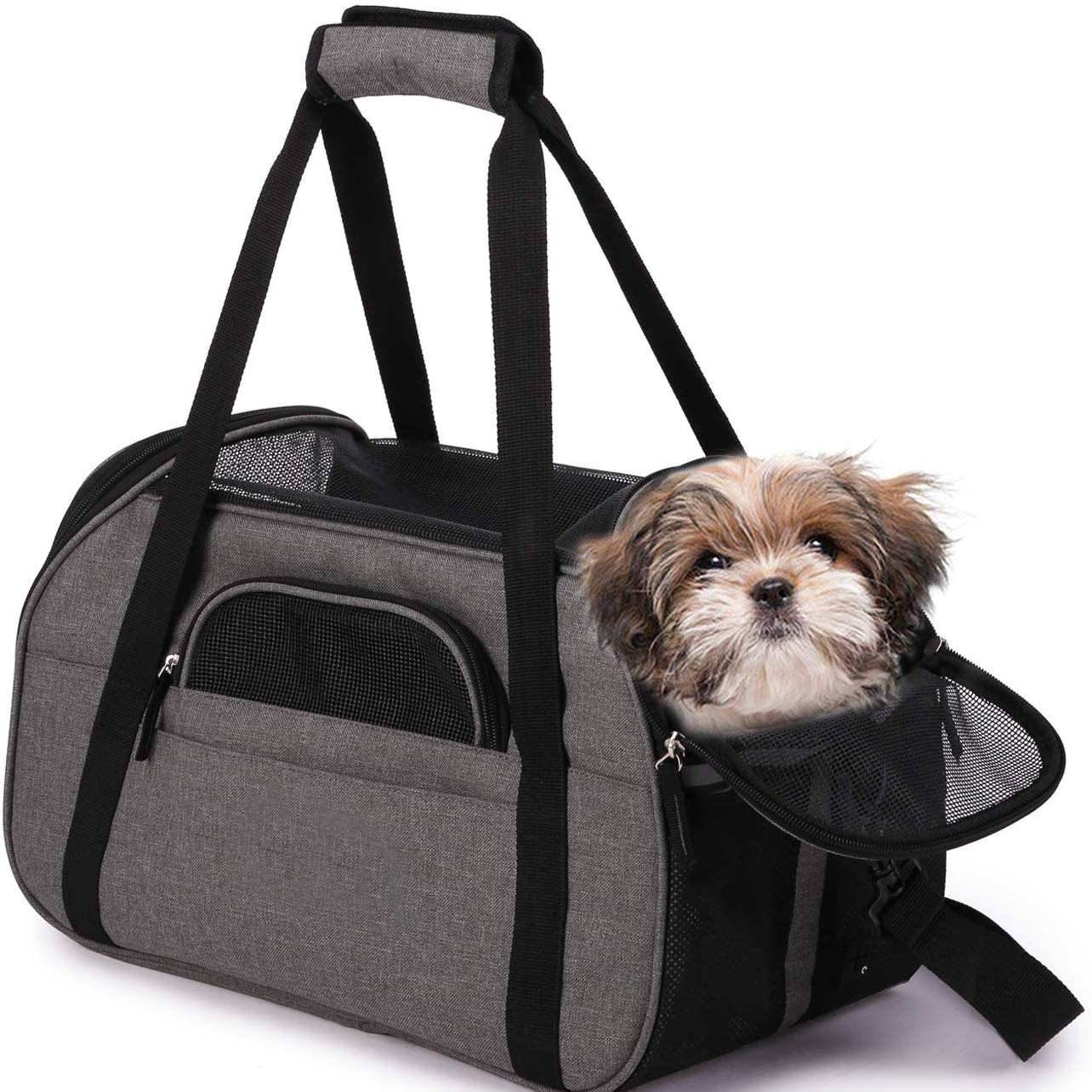 Soft-sided airline approving pet carrier