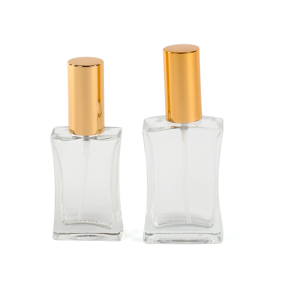 30ml 50ml new design glass perfume bottles with screw pump