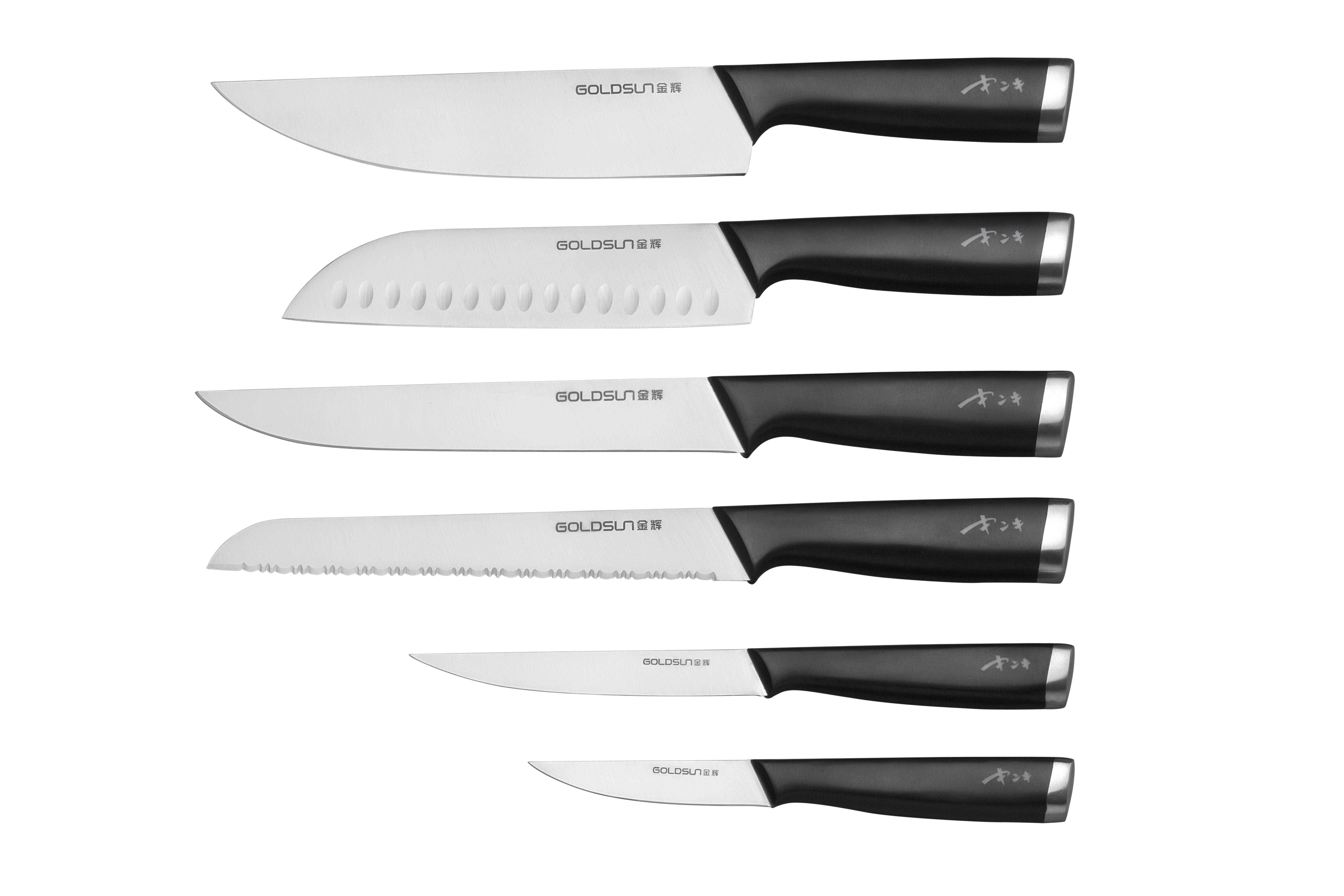 A20 ABS handle knife : chef's knife, santoku knife, slicing knife, bread knife, steak knife，utility knife, paring knife