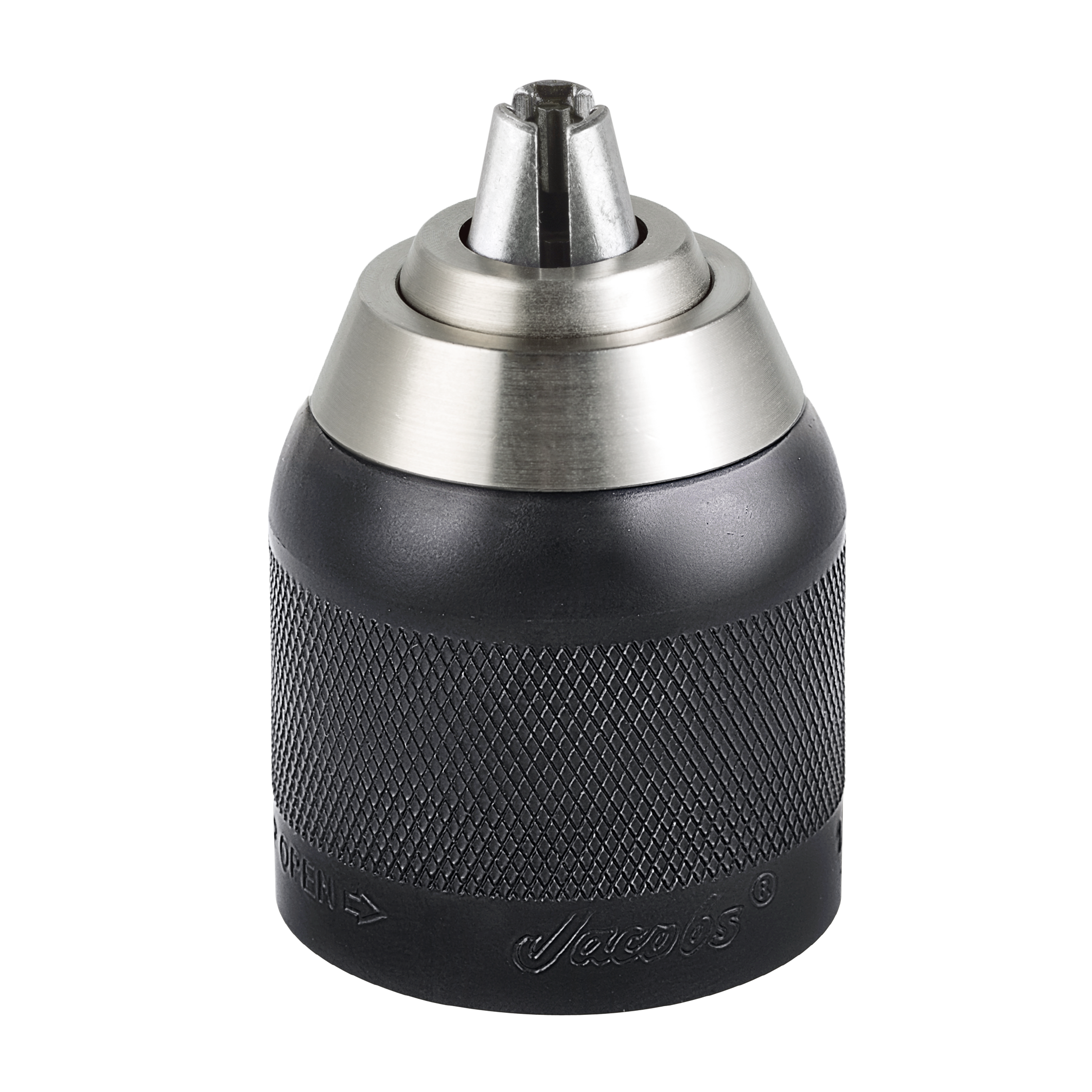 JACOBS 1/2"(13mm) 5713-1M Enhanced Professional Keyless Drill Chuck with Locking System, Single Metal Sleeve, Carbide jaws.