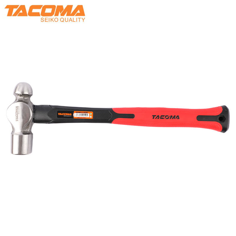 Ball pein hammer with fiberglass handle