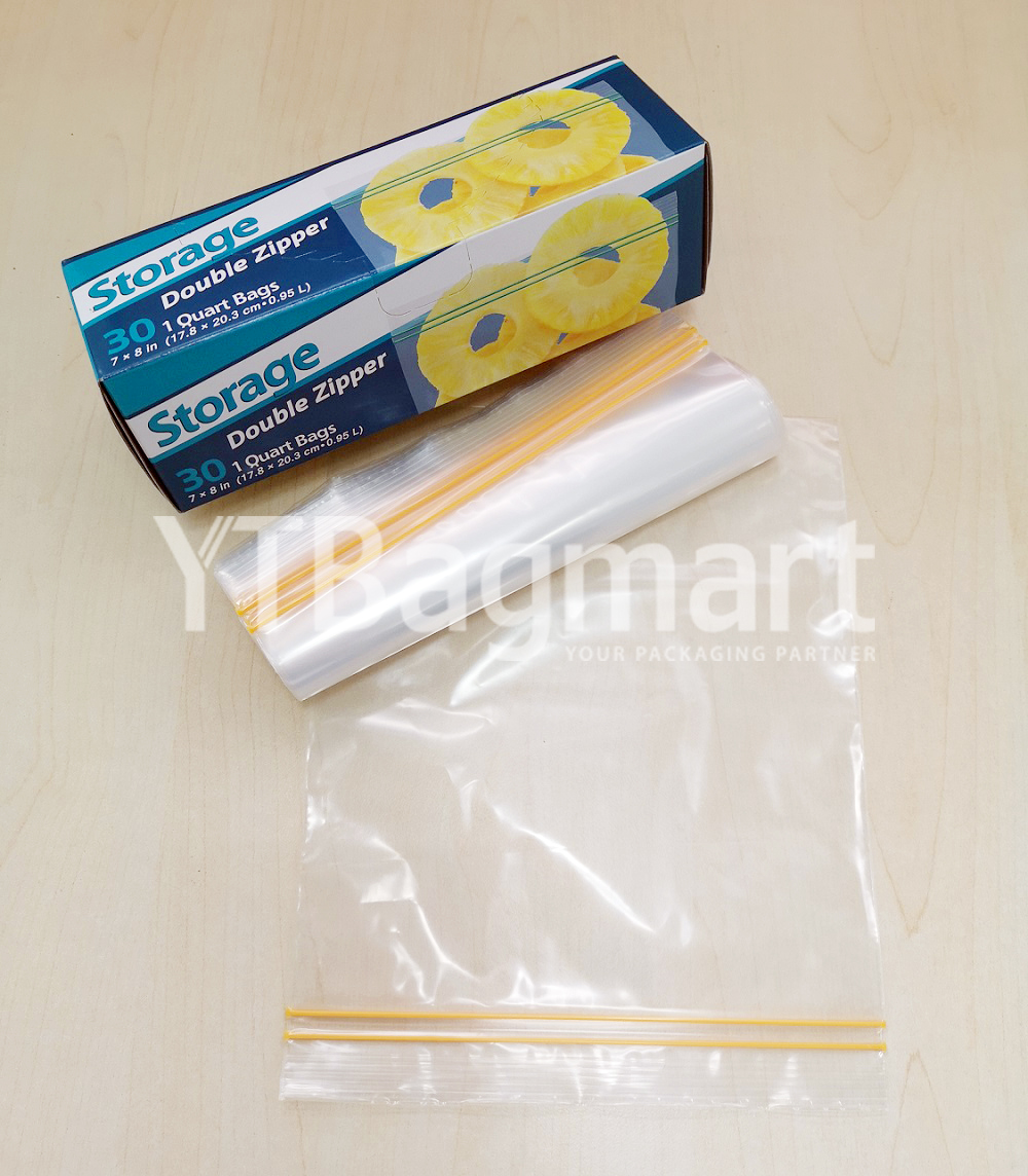 Storage zipper bag Quart