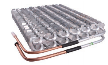 Two Row All Aluminum One Continues Tube Evaporator