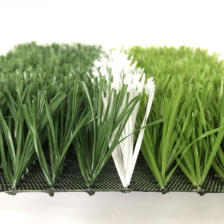 Double green PE monofilament Football Artificial grass