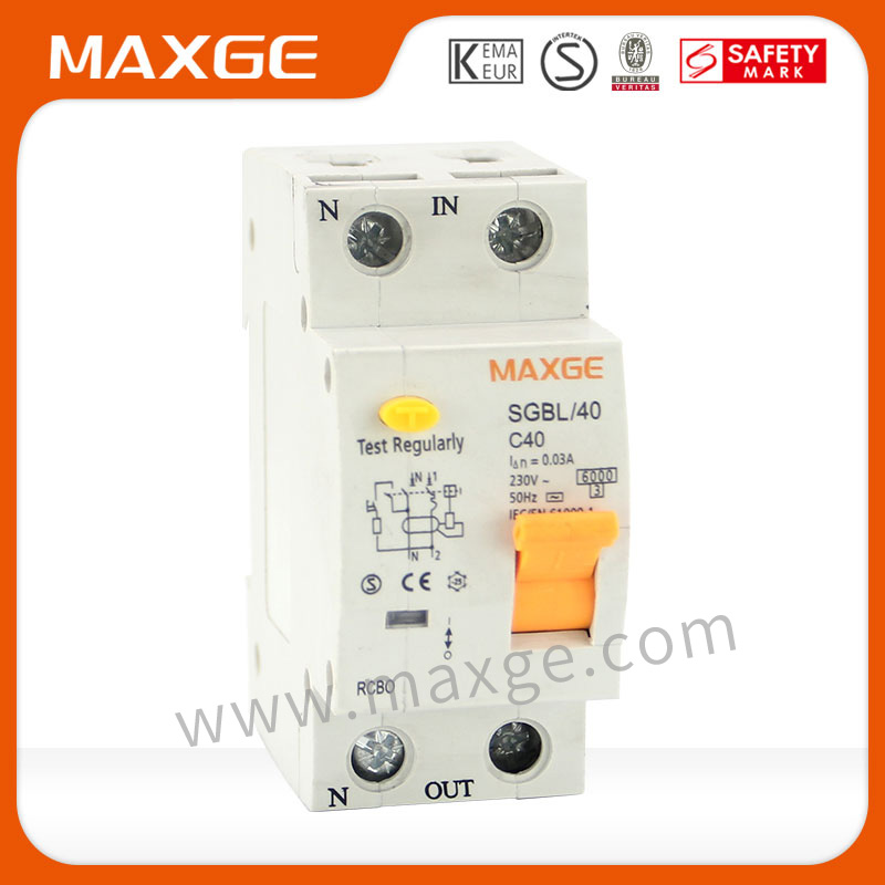 MAXGE SGBL Residual Operated Current Ciruit Breaker RCBO