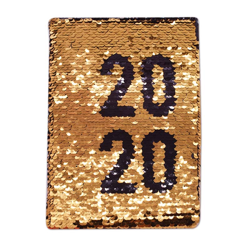 Sequin Notebook with embroidery