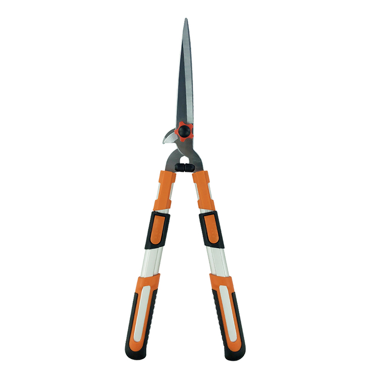 Quality orange PP handle Securely locked Multifunction telescopichedge trimmer