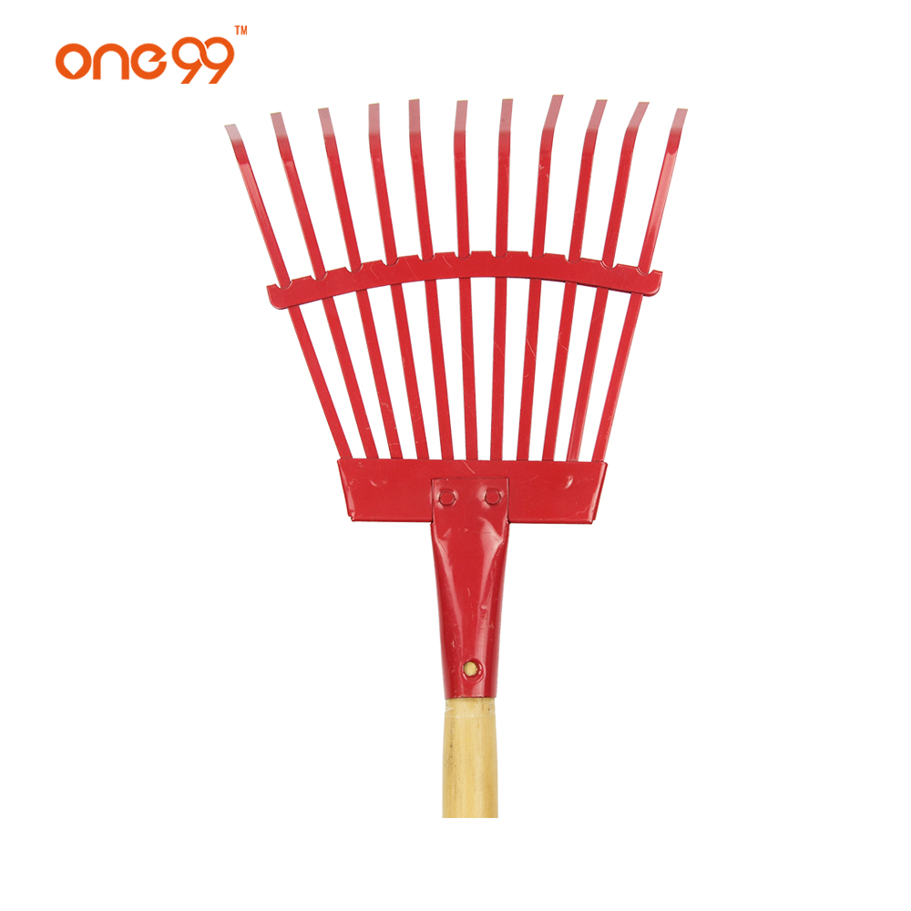 One99 11 Tines Steel Shrub Rake Leaf Rake Fan Rake