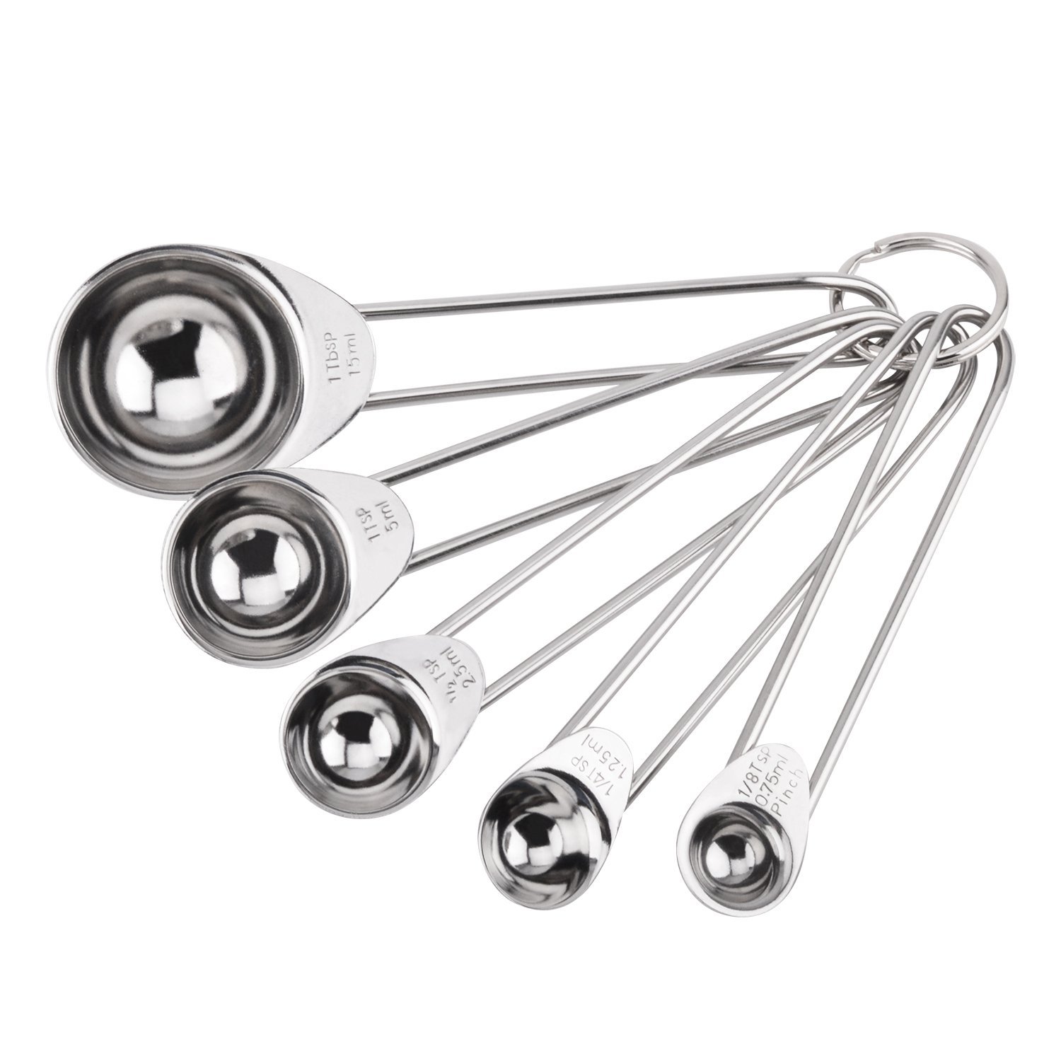 5pcs Stainless Steel measuring spoons