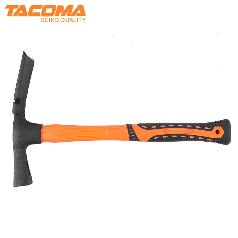 Mason's hammer with fiberglass handle
