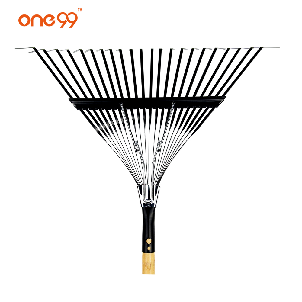 Green springback lawn garden 22 teeth rake long handle