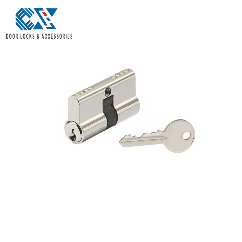 Europrofile cylinder zamak shell cylinder brass core cylinder zinc alloy cylinder with normal keys
