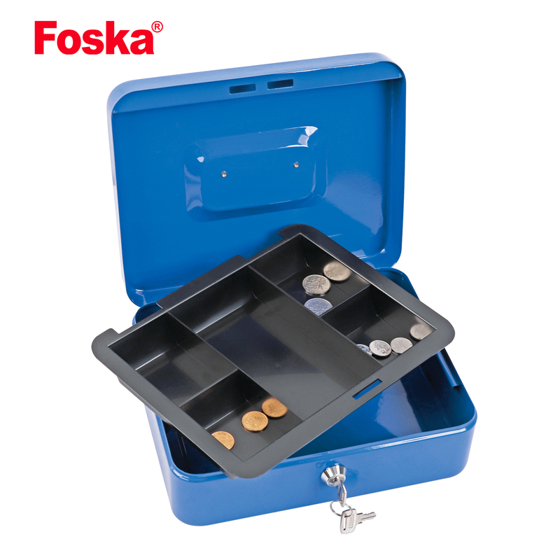 Hot Sale Different Specifications Metal Cash Storage Box with key lock