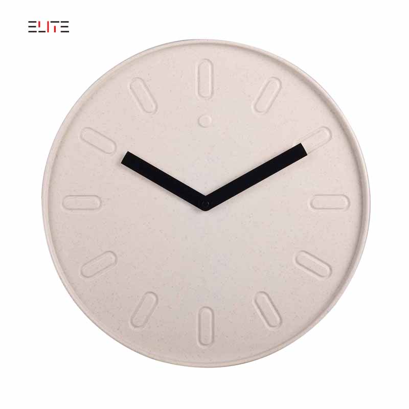 Quartz wall clock with WPC case