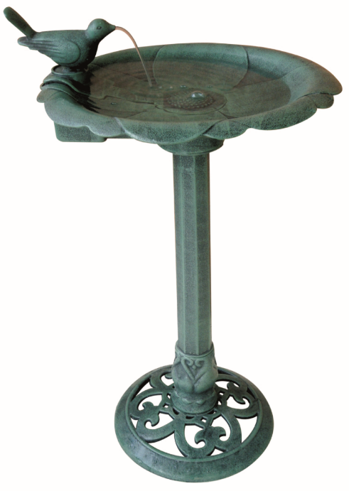 Plastic Fountain With Bird