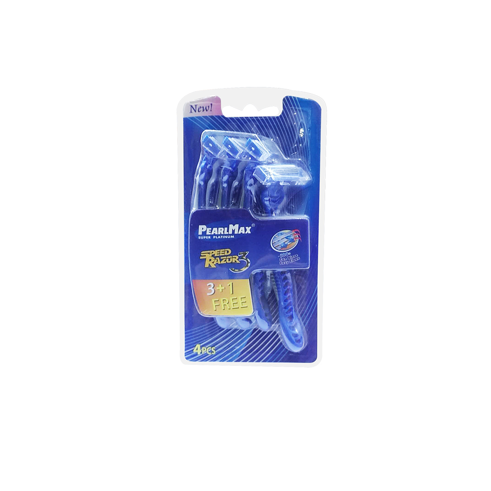 triple blades disposable razor for man