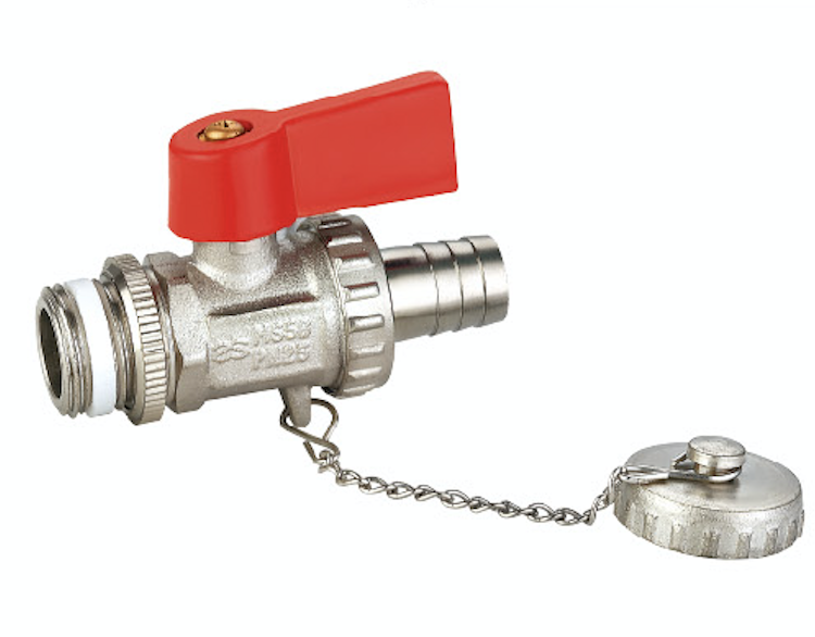 brass boiler tank valve with hose union