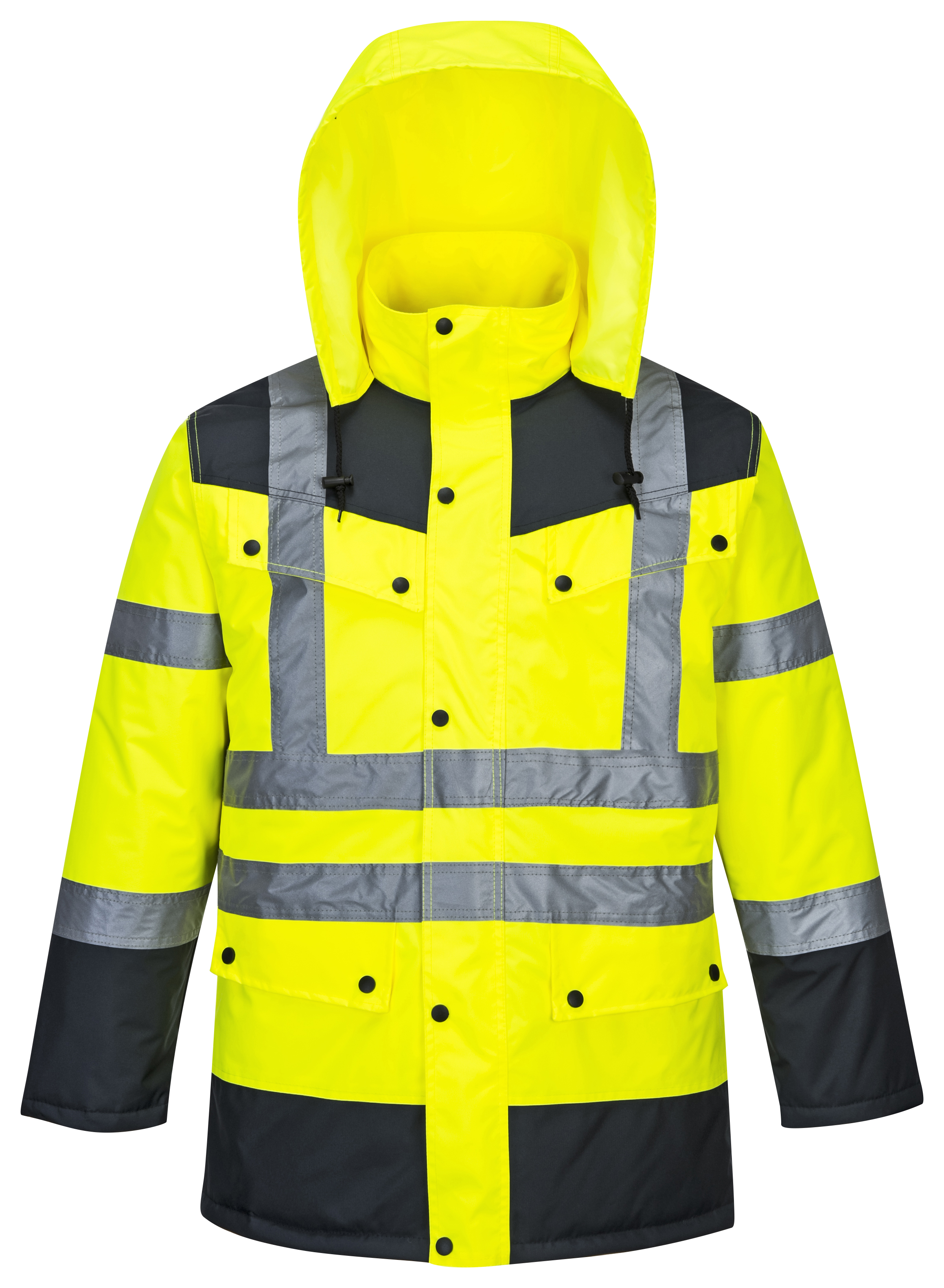 300DX300D Polyester oxford /PU high-visibility jacket