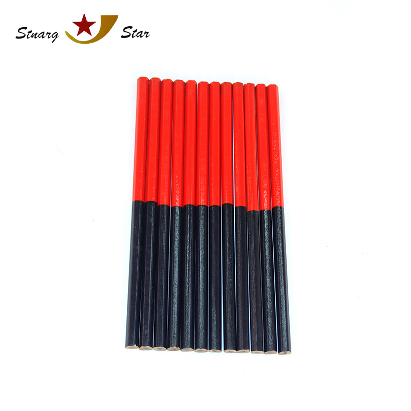 red and blue color pencil