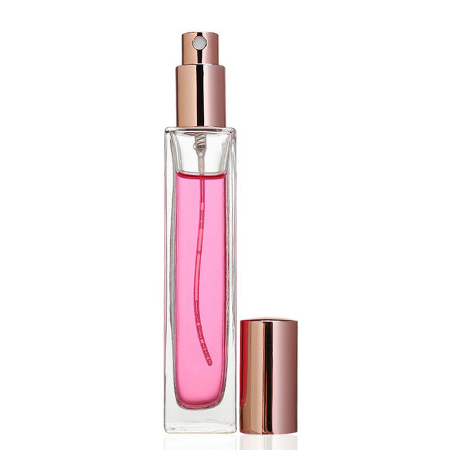 30ml 50ml 100ml square shape glass perfume bottles with screw pump