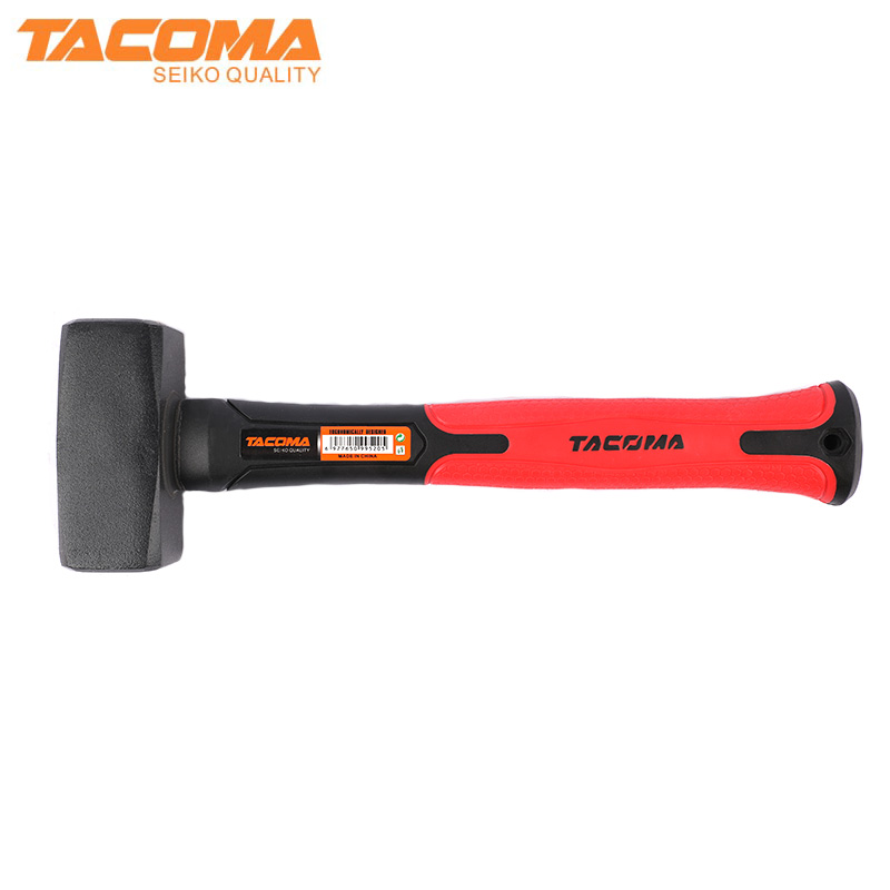 Stone hammer with fiberglass handle