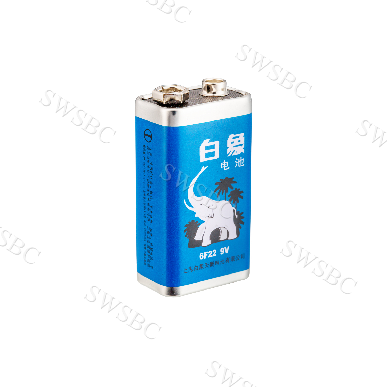 White Elephant 6f22 9v Carbon Zinc Battery