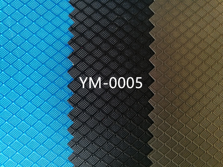 Diamond Dobby Oxford Fabric with PU/ULY coating for bags