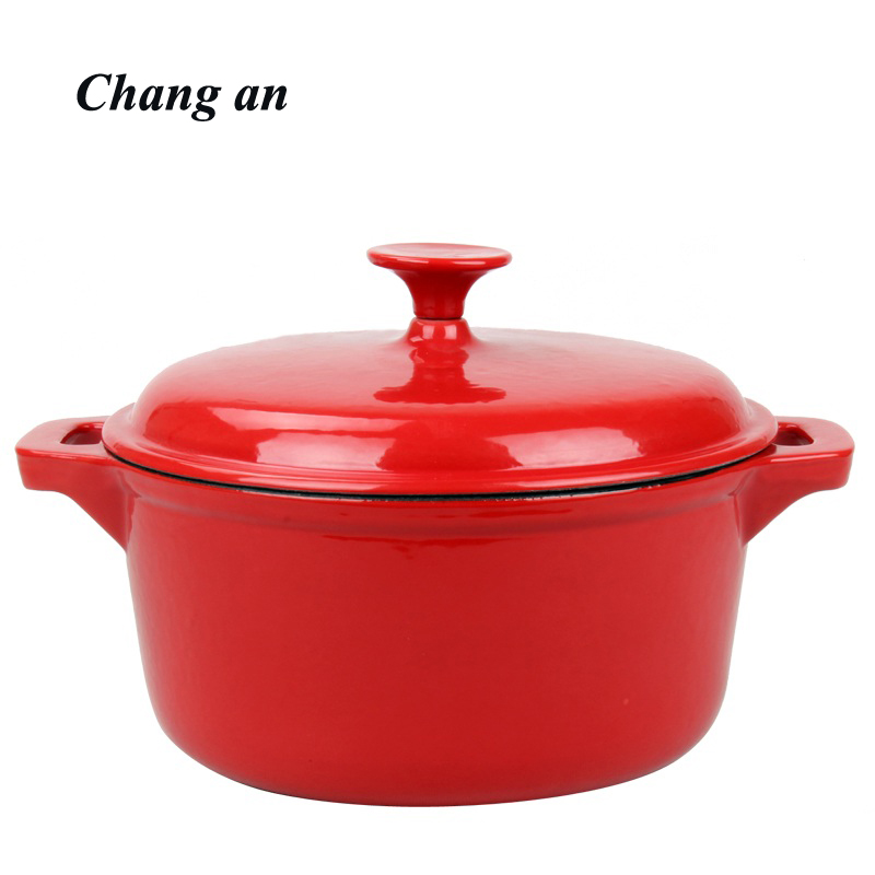 Cast iron enamel dutch oven