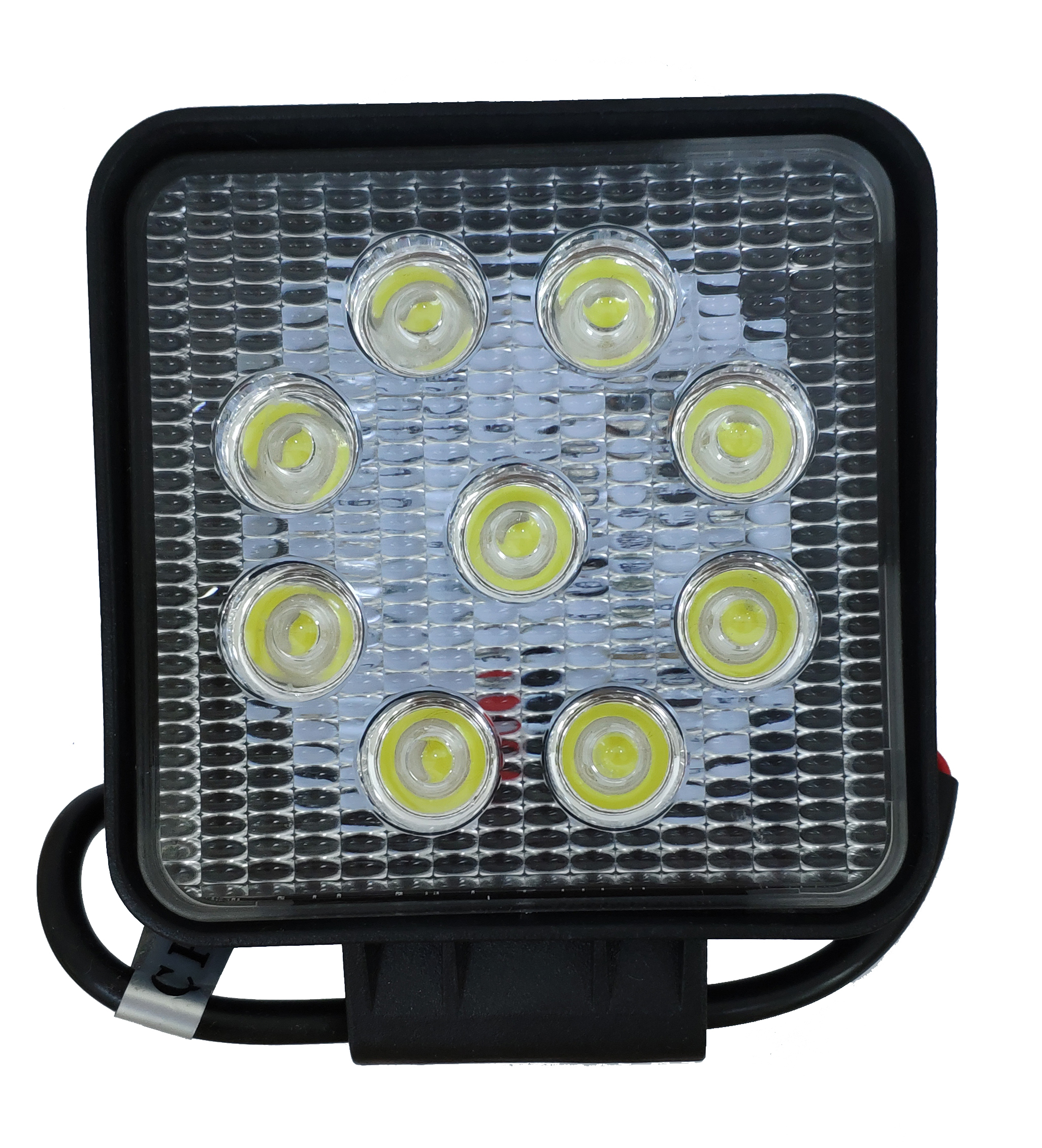 9LED 27W Square Engineering Refit Lamp for Vehicle