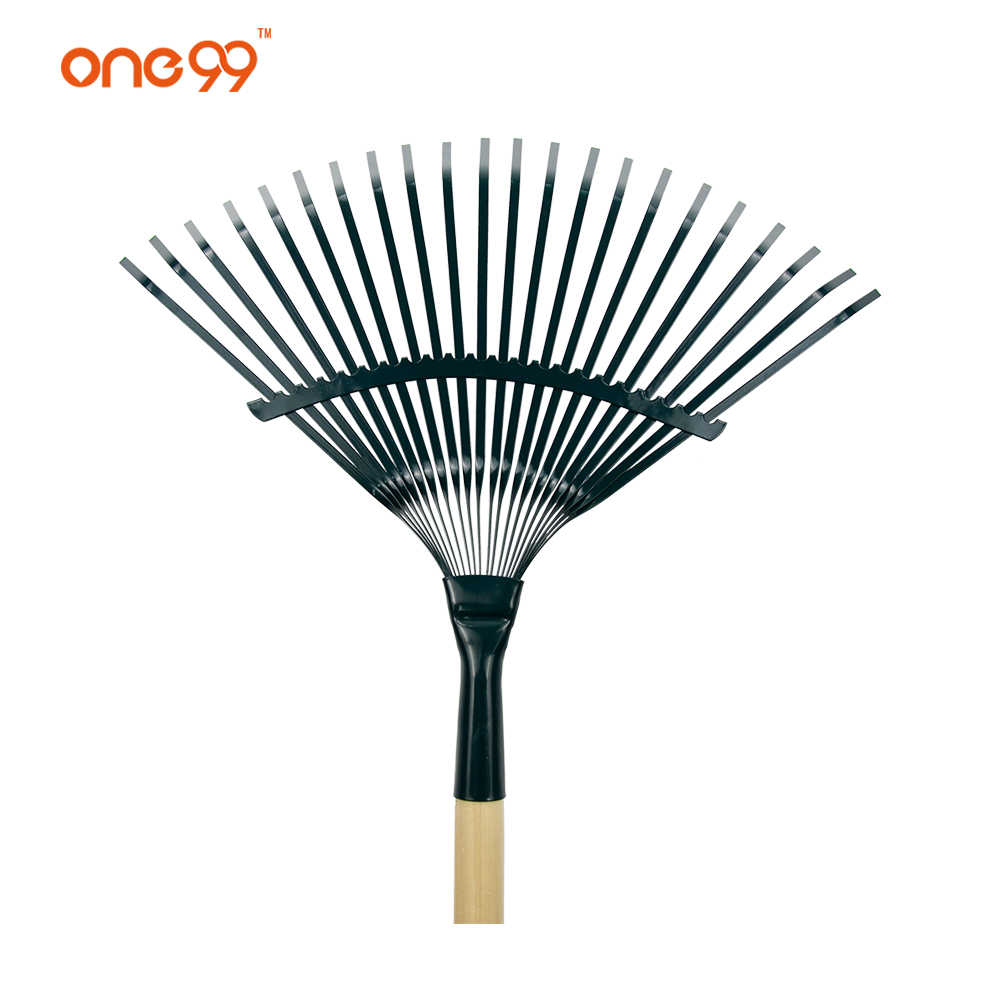 2020 new style green fan lawn 22t hand garden clean application rake