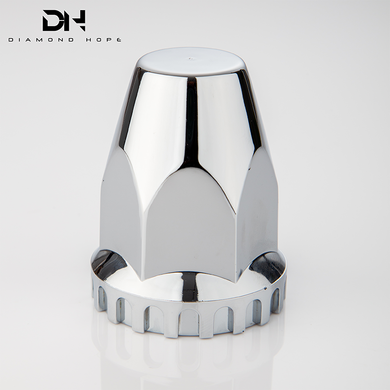 popular 1.3" inch hex ABS oush-on chrome truck wheel lug nut covers