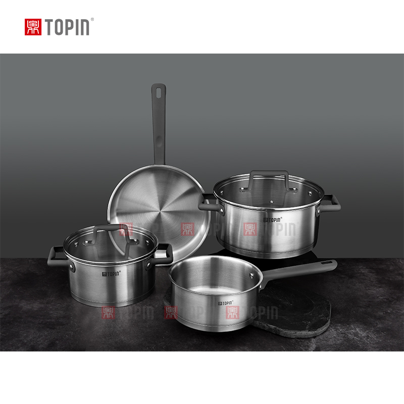 Topin stainless steel 6pcs cookware set