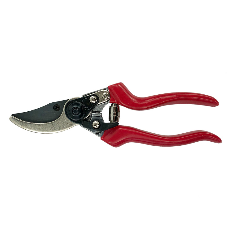 Bypass Pruning Shear 50# and nickel plating blade red aluminium scissors