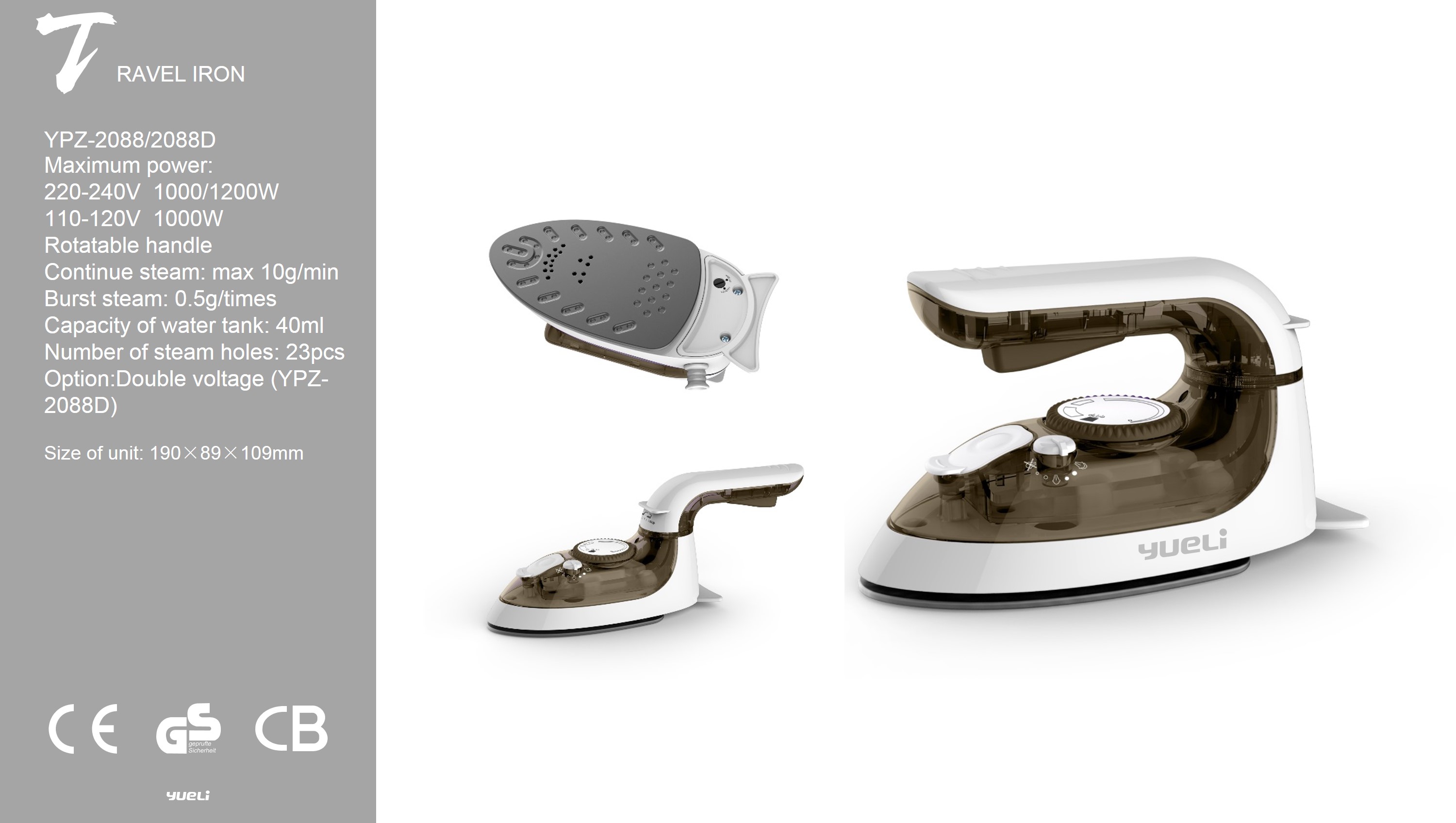 Steam Iron YPZ-2088/2088D