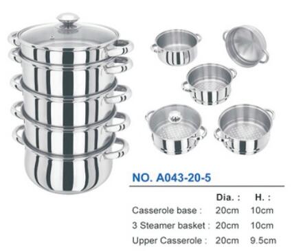 Stainless steel steamer 5 layer
