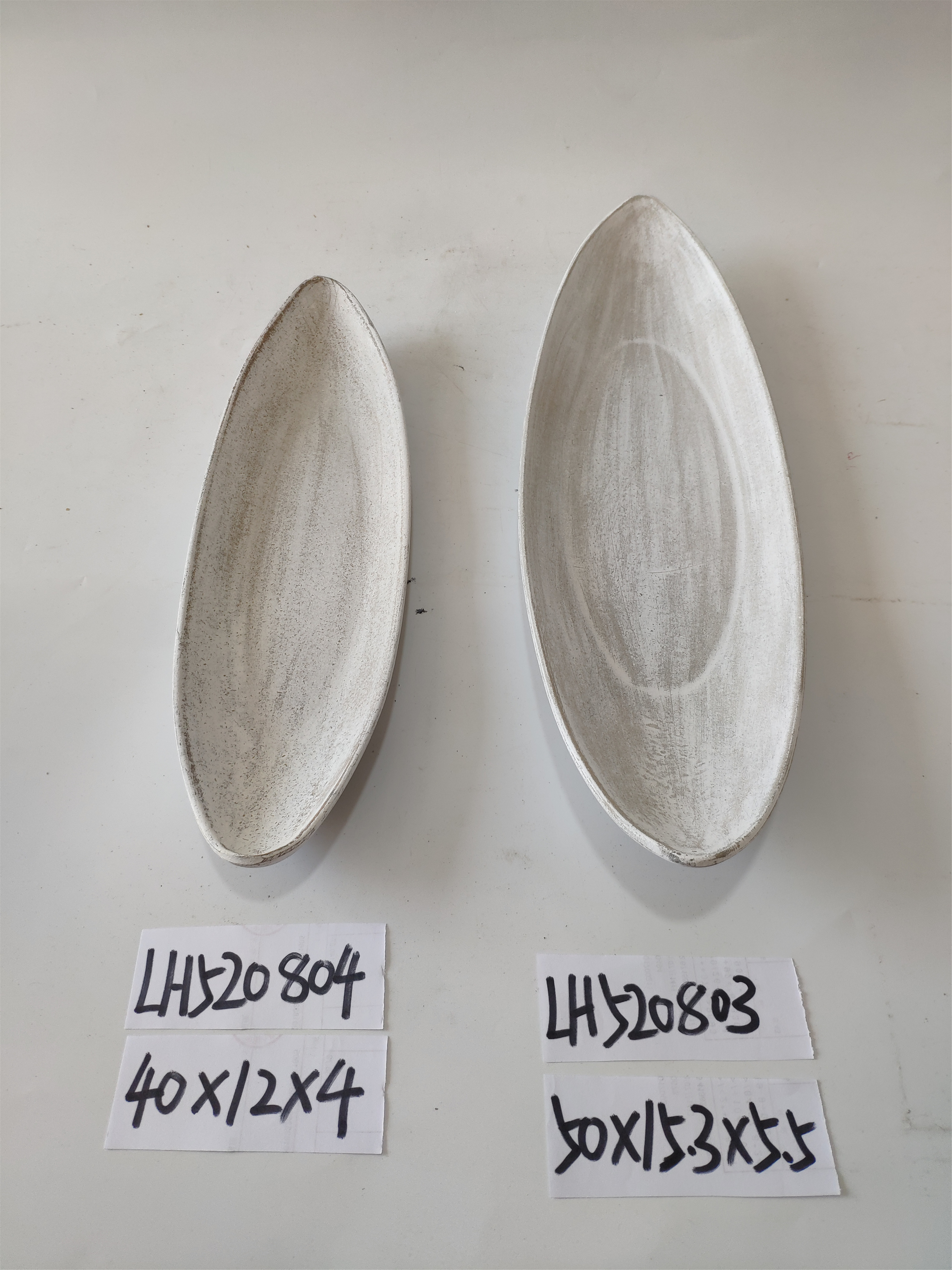 European set of two sets of three indoor decorative snack fruit plate