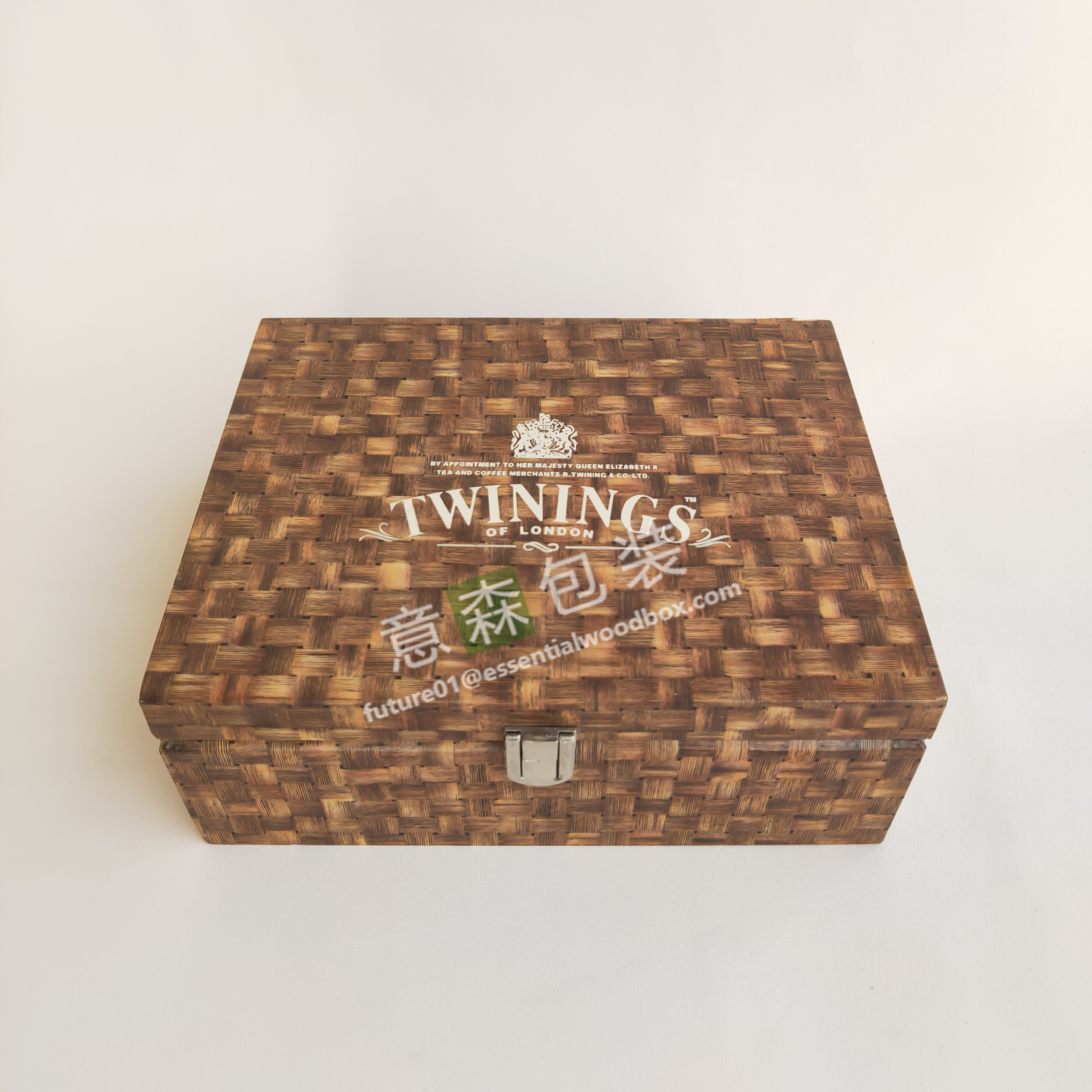 Wood tea box