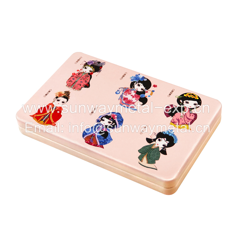 Card tin box cartoon pattern