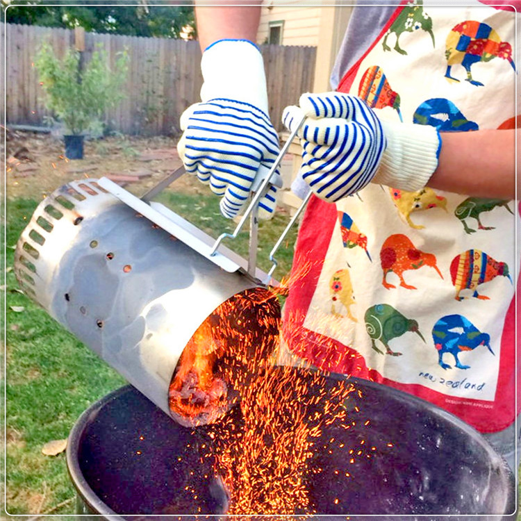 SEB bbq oven gloves heat resistant silicone bbq gloves set