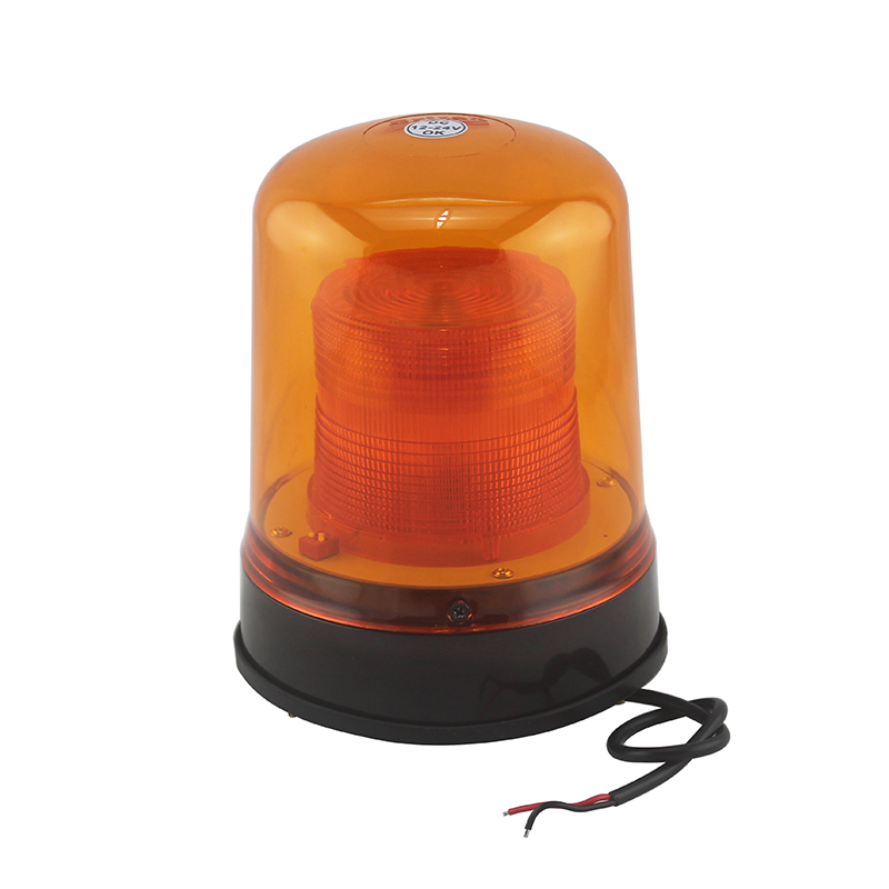 DC12-24V Xenon Strobe Safety Beacon Warning Light, Two covers heavy duty Amber LED Emergency traffic revolving lamp